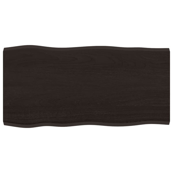 Eiche Tischplatte 80x40 cm Baumkante