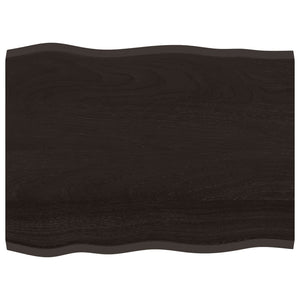 Eiche Tischplatte 80x60 cm Baumkante