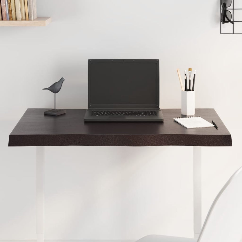 vidaXL Tabletop 80x60x(2-4) cm Solid Wood Treated Live Edge