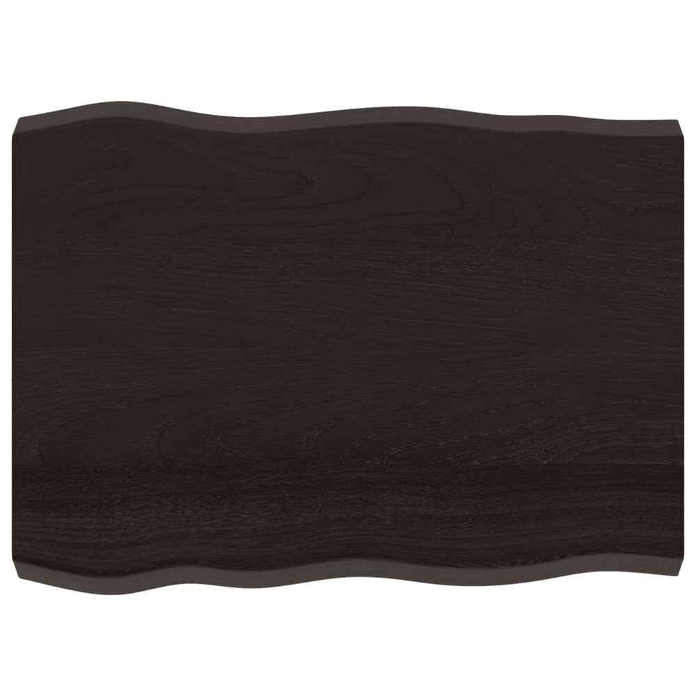 vidaXL Table Top 80x60x(2-6) cm Solid Wood Treated Live Edge