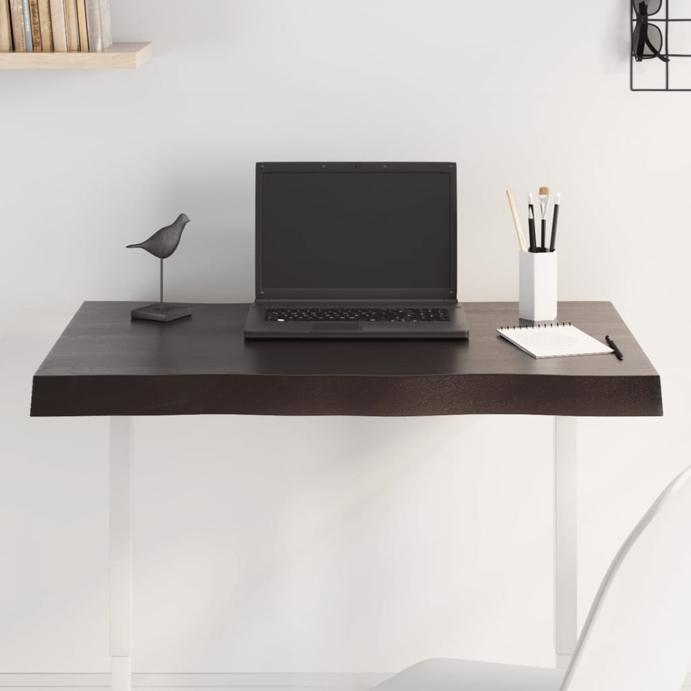 vidaXL Table Top 80x60x(2-6) cm Solid Wood Treated Live Edge