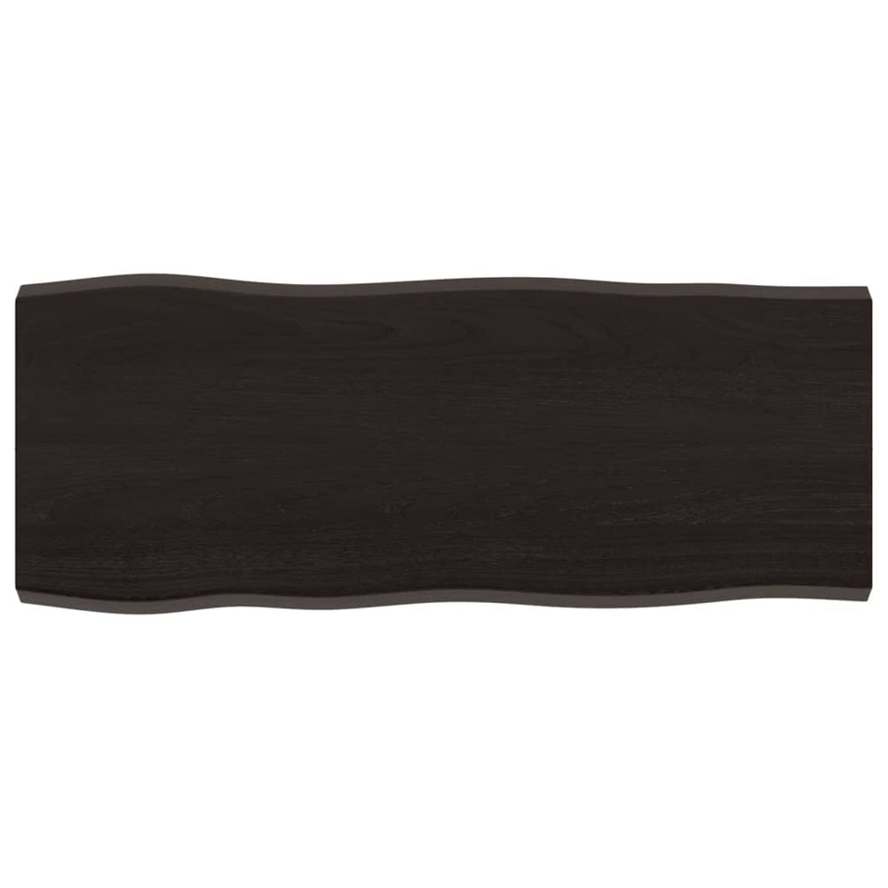 vidaXL Tabletop 100x40x(2-4) cm Solid Wood Treated Live Edge