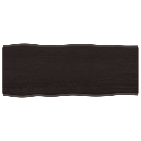Massivholz Tischplatte 100x40 cm Baumkante