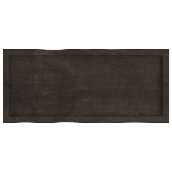 Massivholz Tischplatte 100x40 cm Baumkante