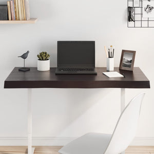 Massivholz Tischplatte 100x40 cm Baumkante