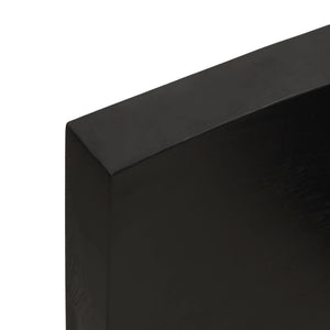 Massivholz Tischplatte Eiche 100x50 cm Baumkante