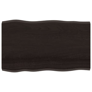 Massivholz Tischplatte 100x60 Baumkante