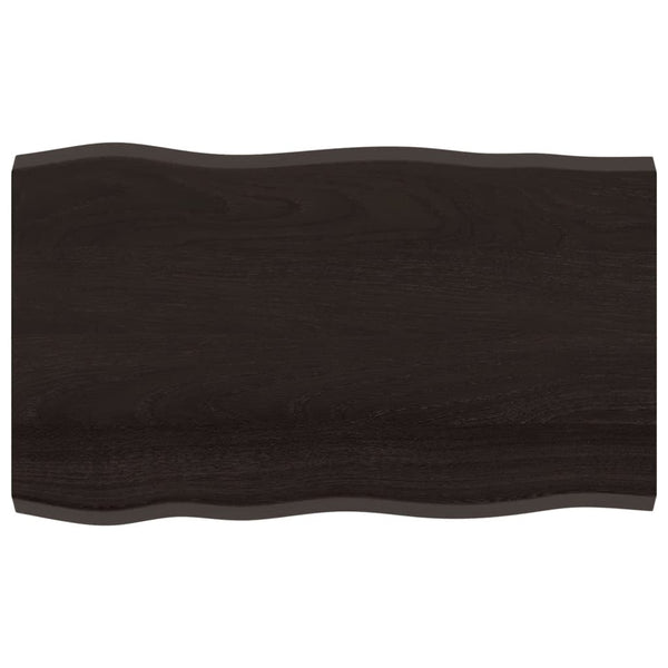 Massivholz Tischplatte 100x60 Baumkante