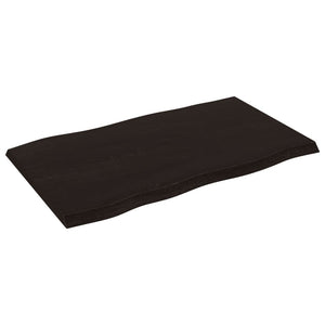 Massivholz Tischplatte 100x60 Baumkante