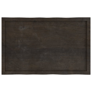 Massivholz Tischplatte 100x60 Baumkante
