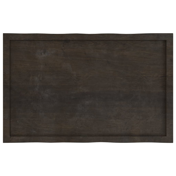 Massivholz Tischplatte 100x60 Baumkante