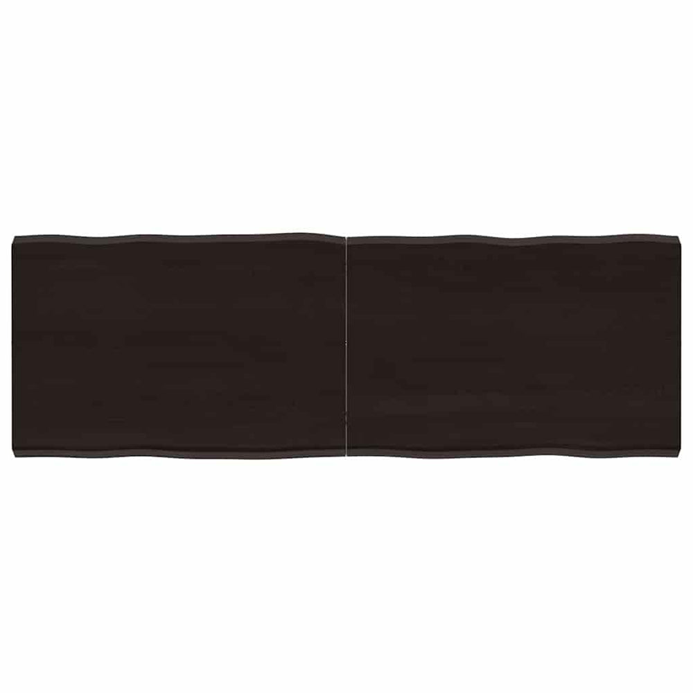 vidaXL Tabletop 120x40x(2-4) cm Solid Wood Treated Live Edge