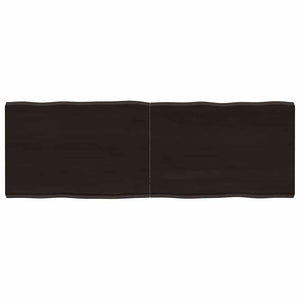 Massivholz Tischplatte 120x40 cm Baumkante
