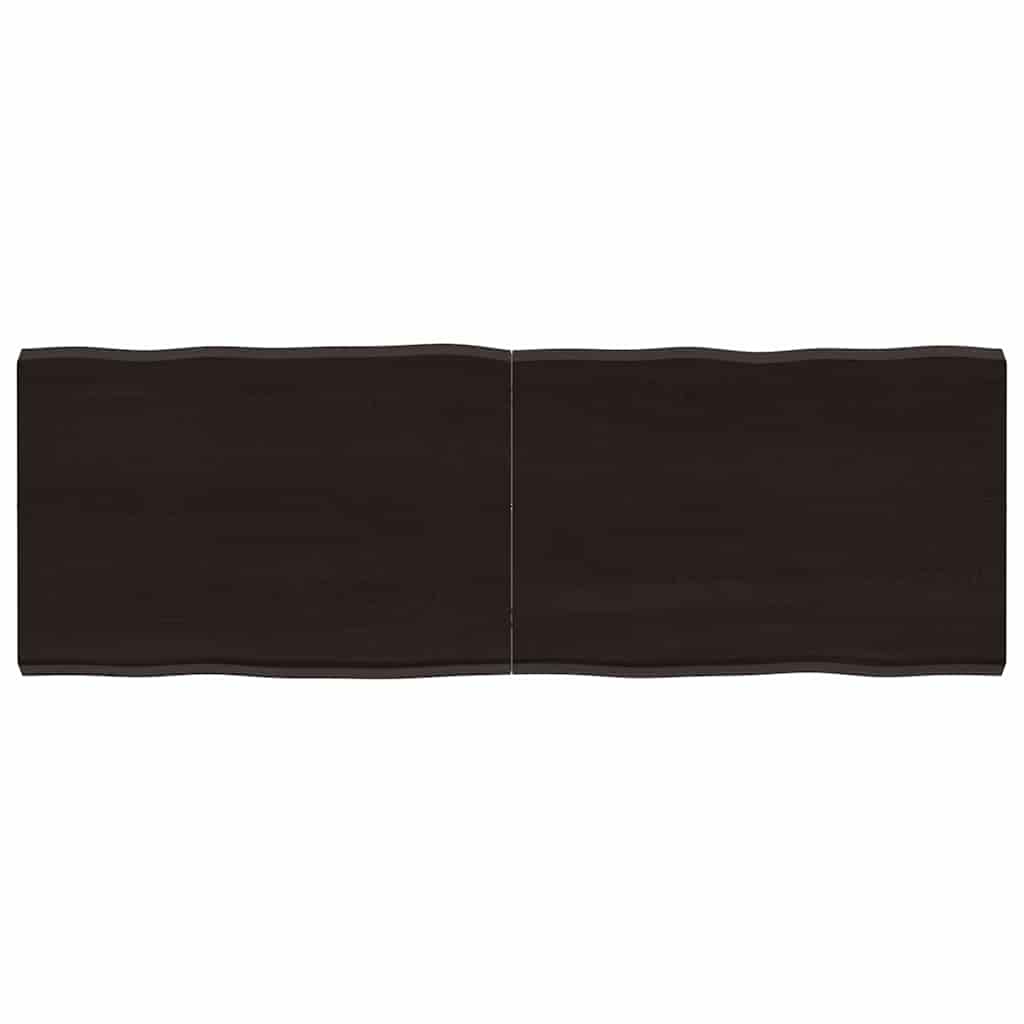 Massivholz Tischplatte 120x40 cm Baumkante