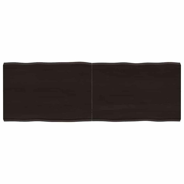 Massivholz Tischplatte 120x40 cm Baumkante