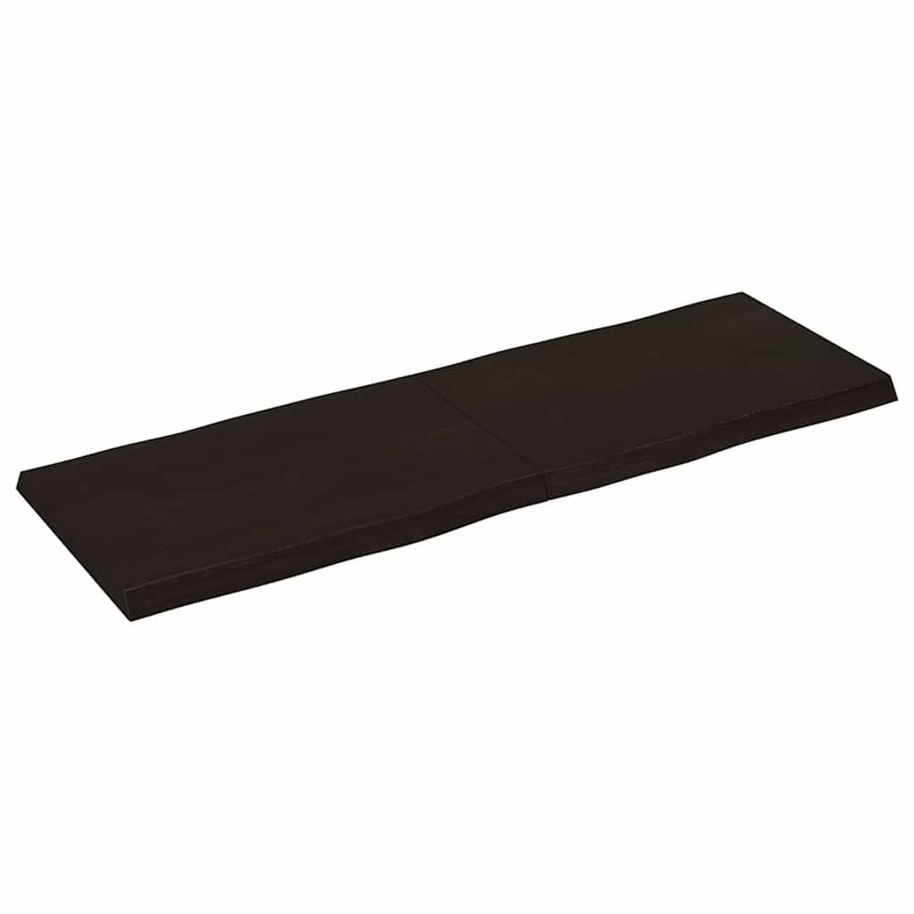 vidaXL Tabletop 120x40x(2-4) cm Solid Wood Treated Live Edge