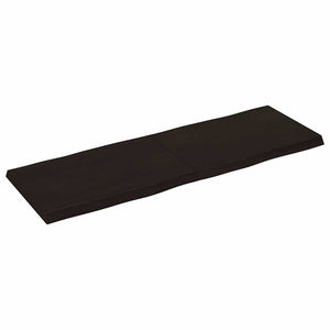 Massivholz Tischplatte 120x40 cm Baumkante
