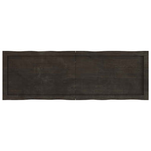 Massivholz Tischplatte 120x40 cm Baumkante