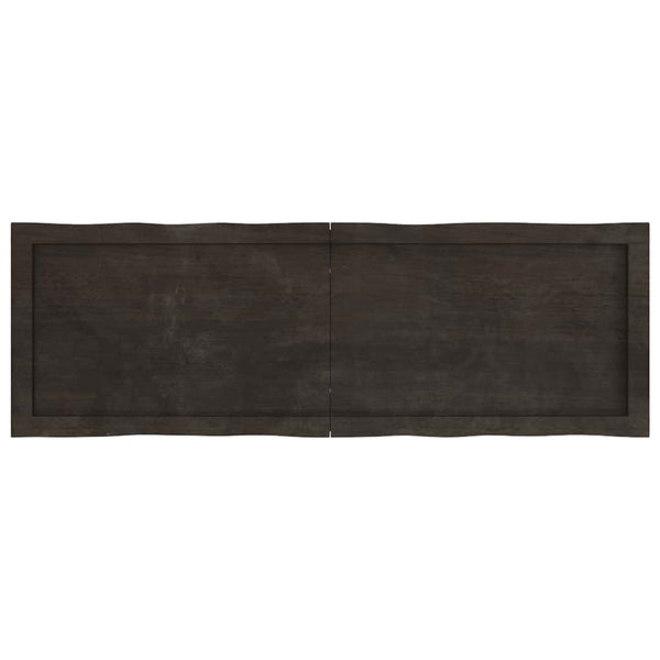 Massivholz Tischplatte 120x40 cm Baumkante