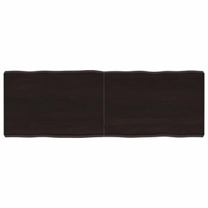 Massivholz Tischplatte 120x40 cm Baumkante