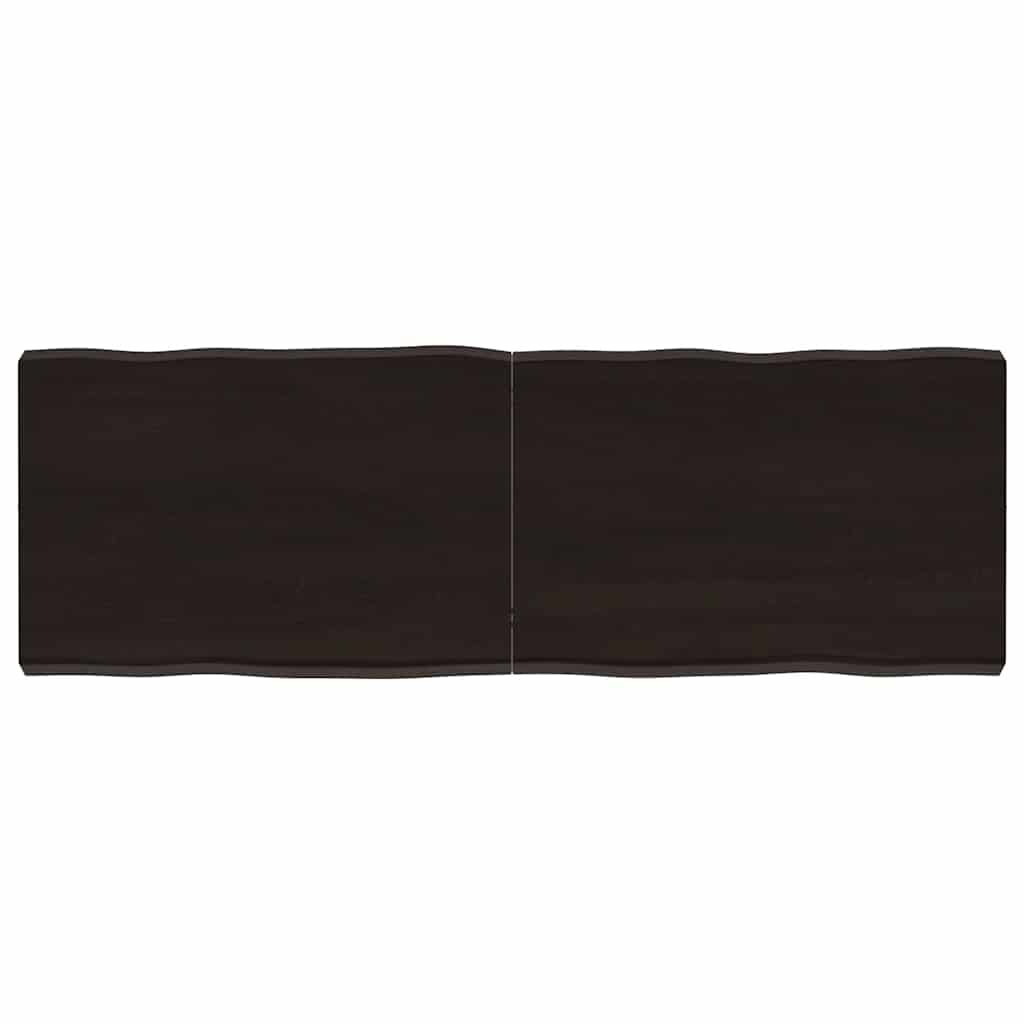 Massivholz Tischplatte 120x40 cm Baumkante