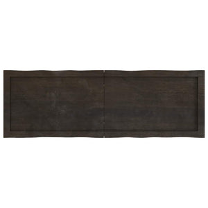 Massivholz Tischplatte 120x40 cm Baumkante