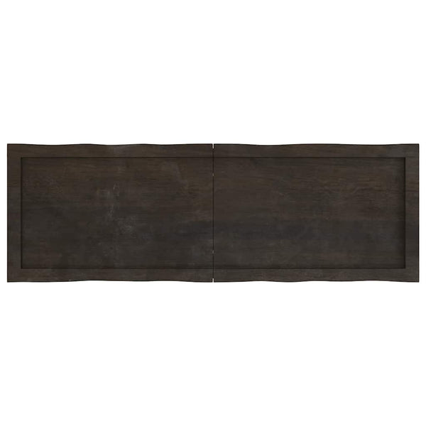 Massivholz Tischplatte 120x40 cm Baumkante