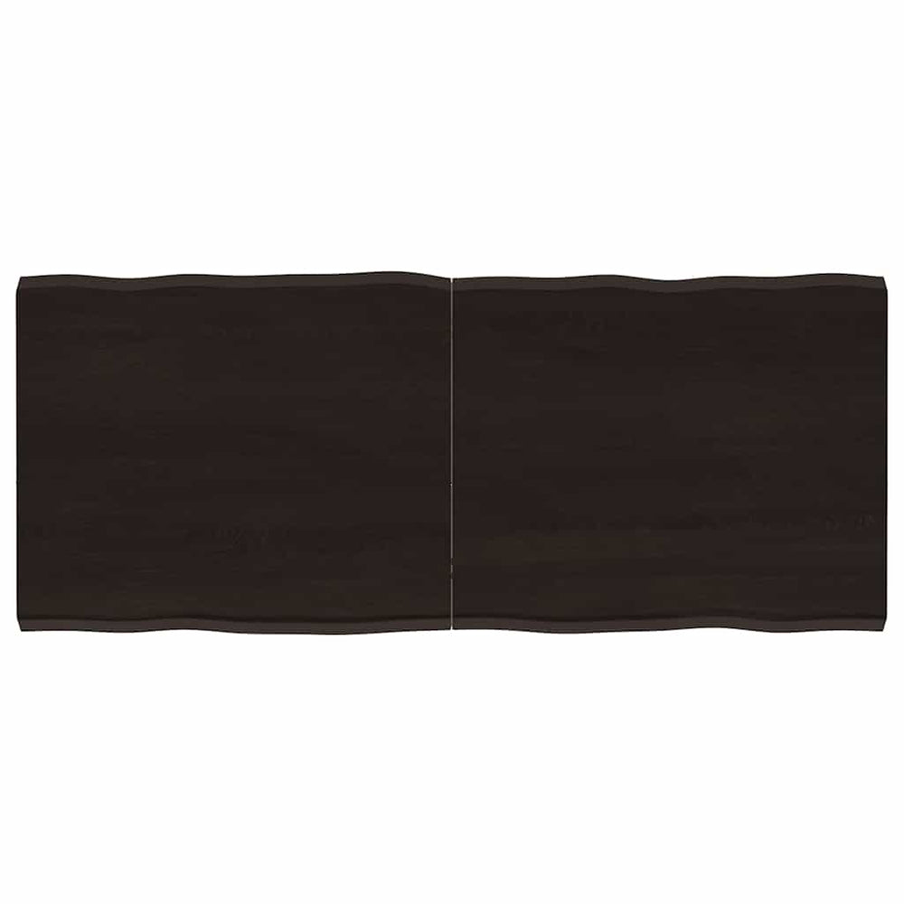 vidaXL Tabletop 120x50x(2-4) cm Solid Wood Treated Live Edge