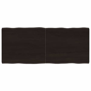 Massivholz Tischplatte 120x50 cm Baumkante