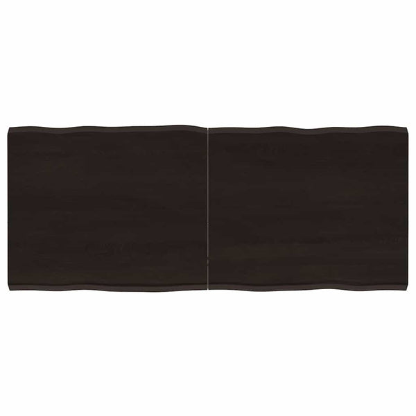 Massivholz Tischplatte 120x50 cm Baumkante