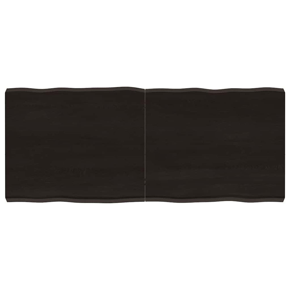 vidaXL Tabletop 120x50x(2-6) cm Solid Wood Treated Live Edge