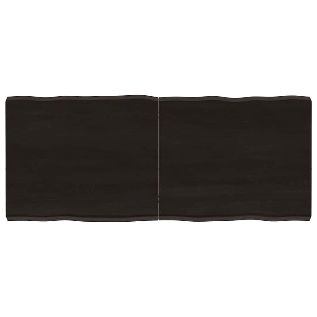 Massivholz Tischplatte 120x50 cm Baumkante