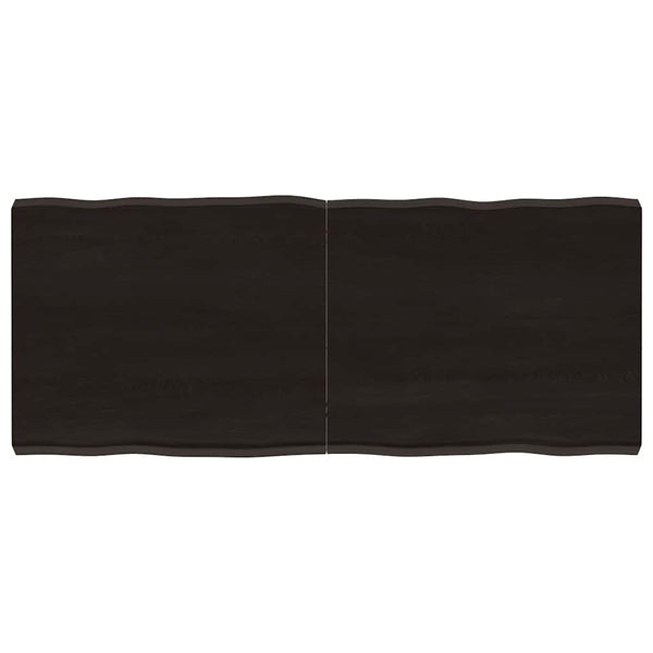Massivholz Tischplatte 120x50 cm Baumkante