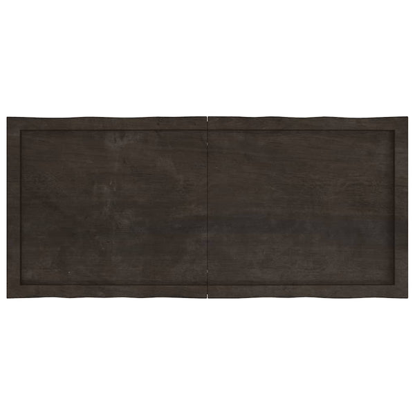 Massivholz Tischplatte 120x50 cm Baumkante