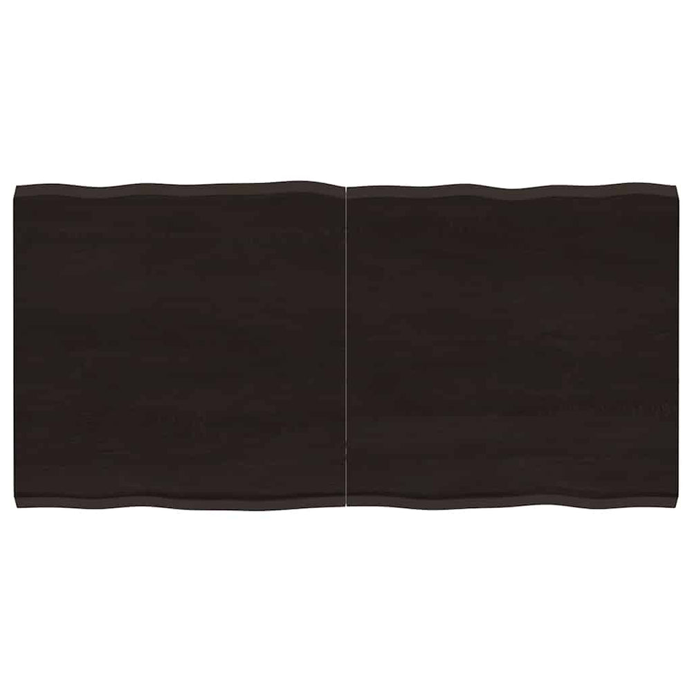 vidaXL Table Top 120x60x(2-4) cm Solid Wood Treated Live Edge