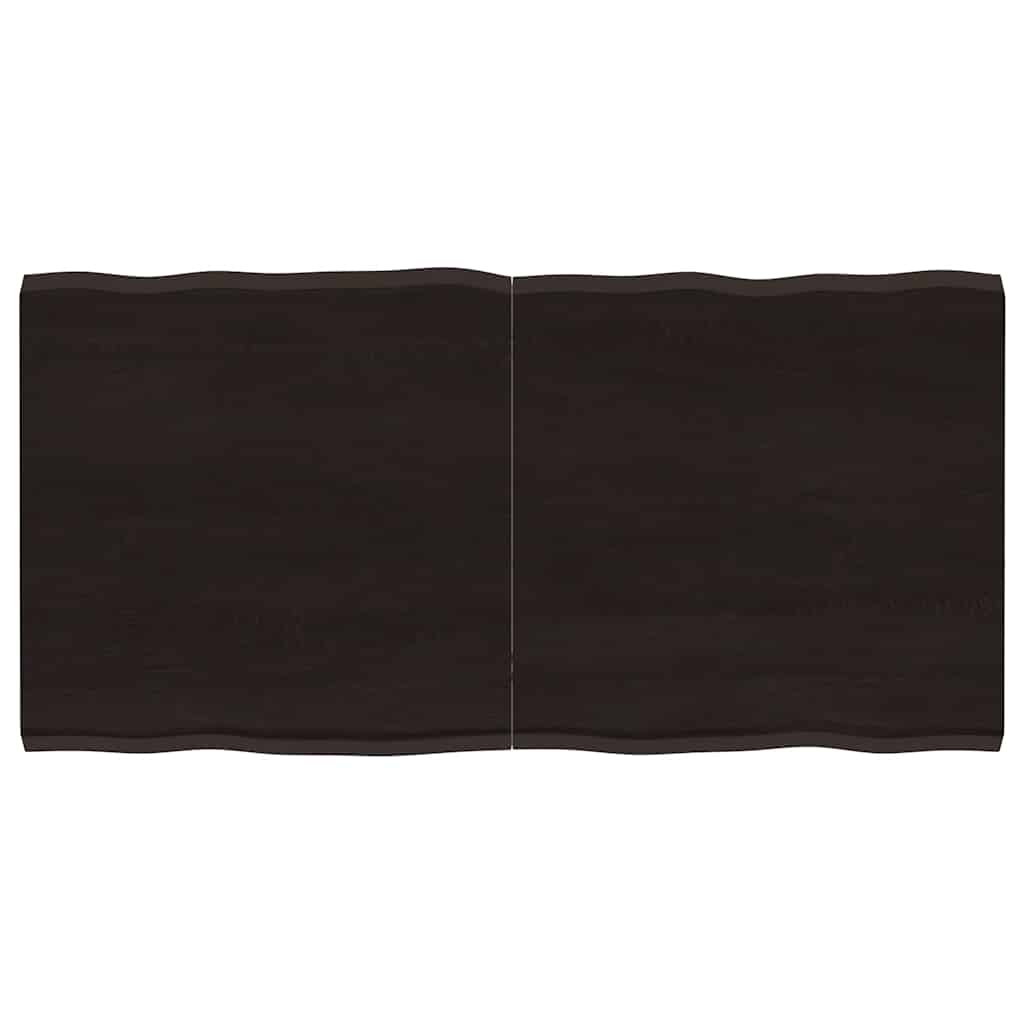 Massivholz Tischplatte 120x60 cm Baumkante