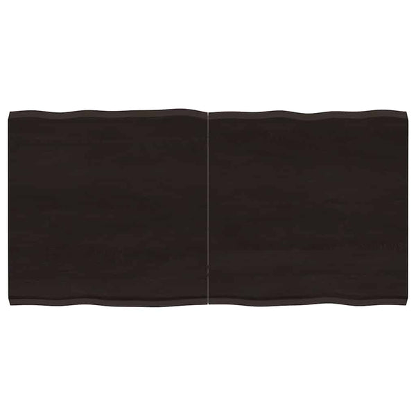 Massivholz Tischplatte 120x60 cm Baumkante