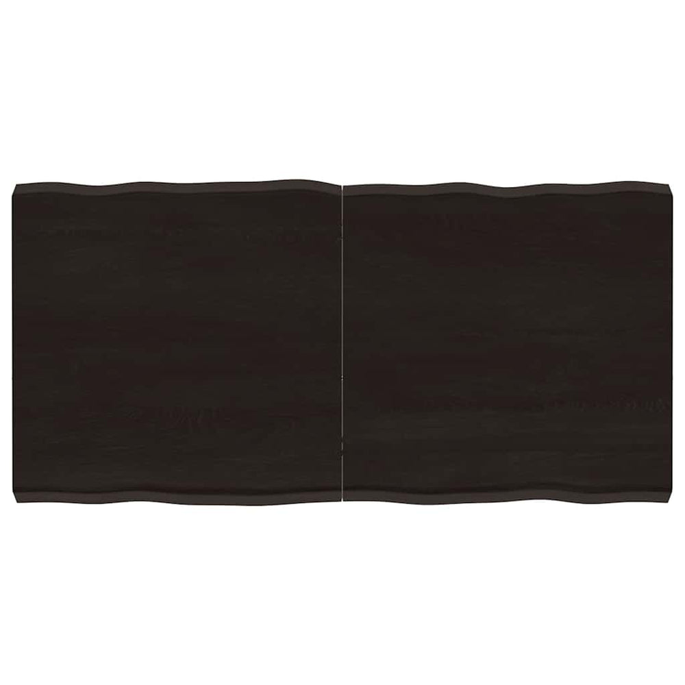 vidaXL Table Top 120x60x(2-6) cm Solid Wood Treated Live Edge