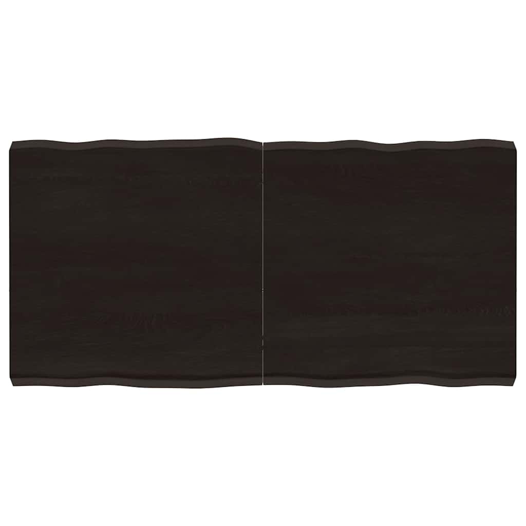 Massivholz Tischplatte 120x60 cm Baumkante