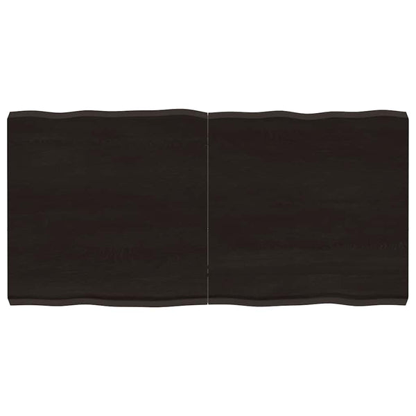 Massivholz Tischplatte 120x60 cm Baumkante
