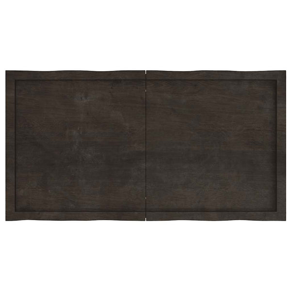 Massivholz Tischplatte 120x60 cm Baumkante