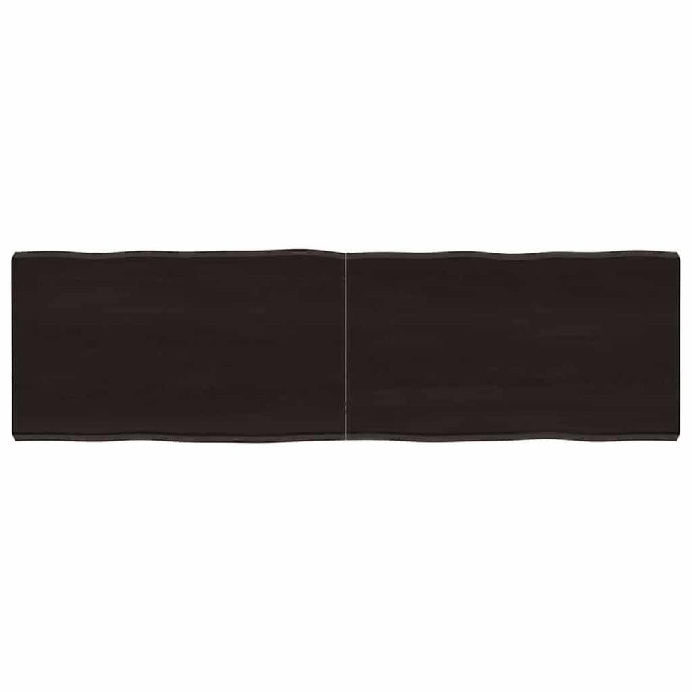 vidaXL Tabletop 140x40x(2-4) cm Solid Wood Treated Live Edge
