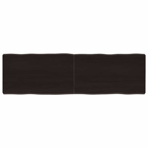 Massivholz Tischplatte 140x40 cm Baumkante