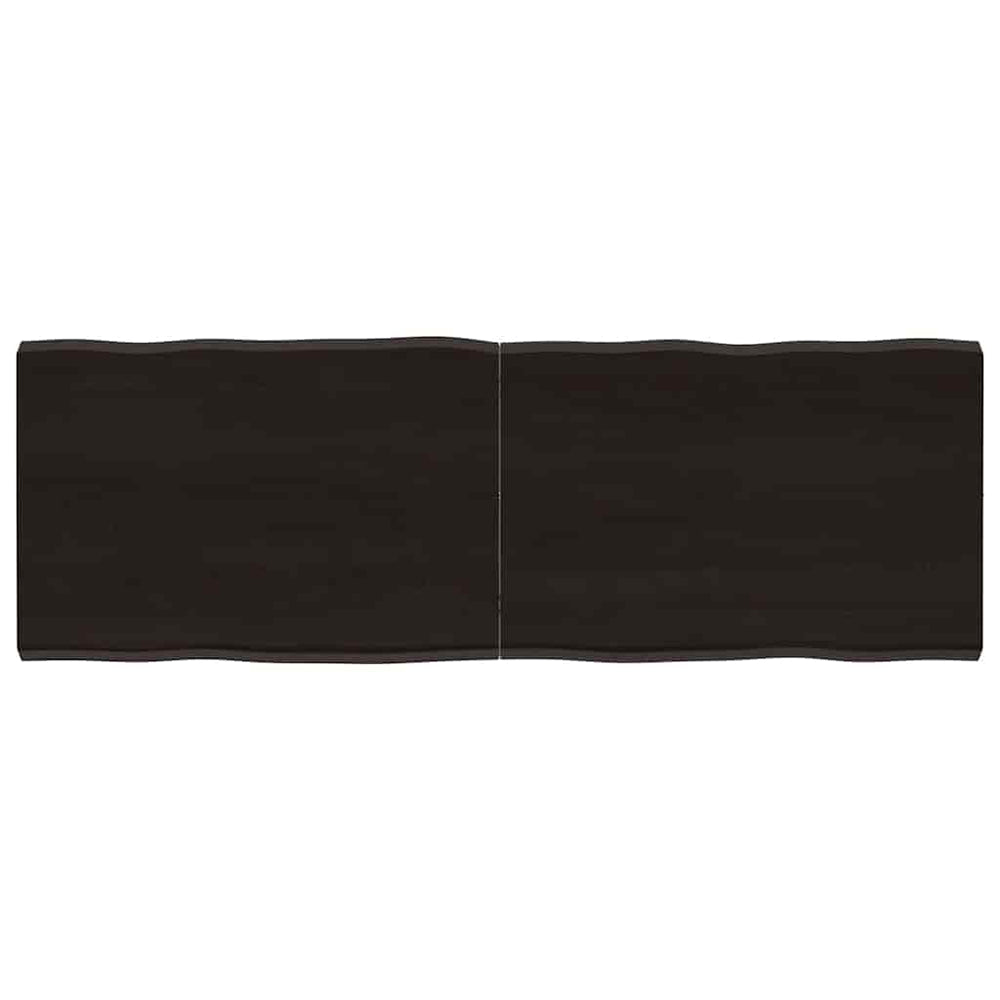 vidaXL Tabletop 140x50x(2-4) cm Solid Wood Treated Live Edge