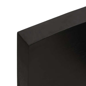 Massivholz Tischplatte 140x50 cm Baumkante