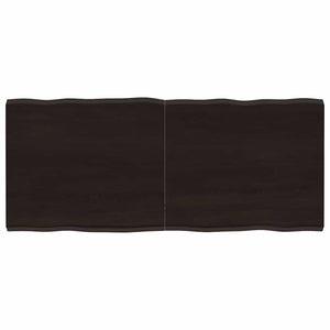 Massivholz Tischplatte 140x60 cm Baumkante