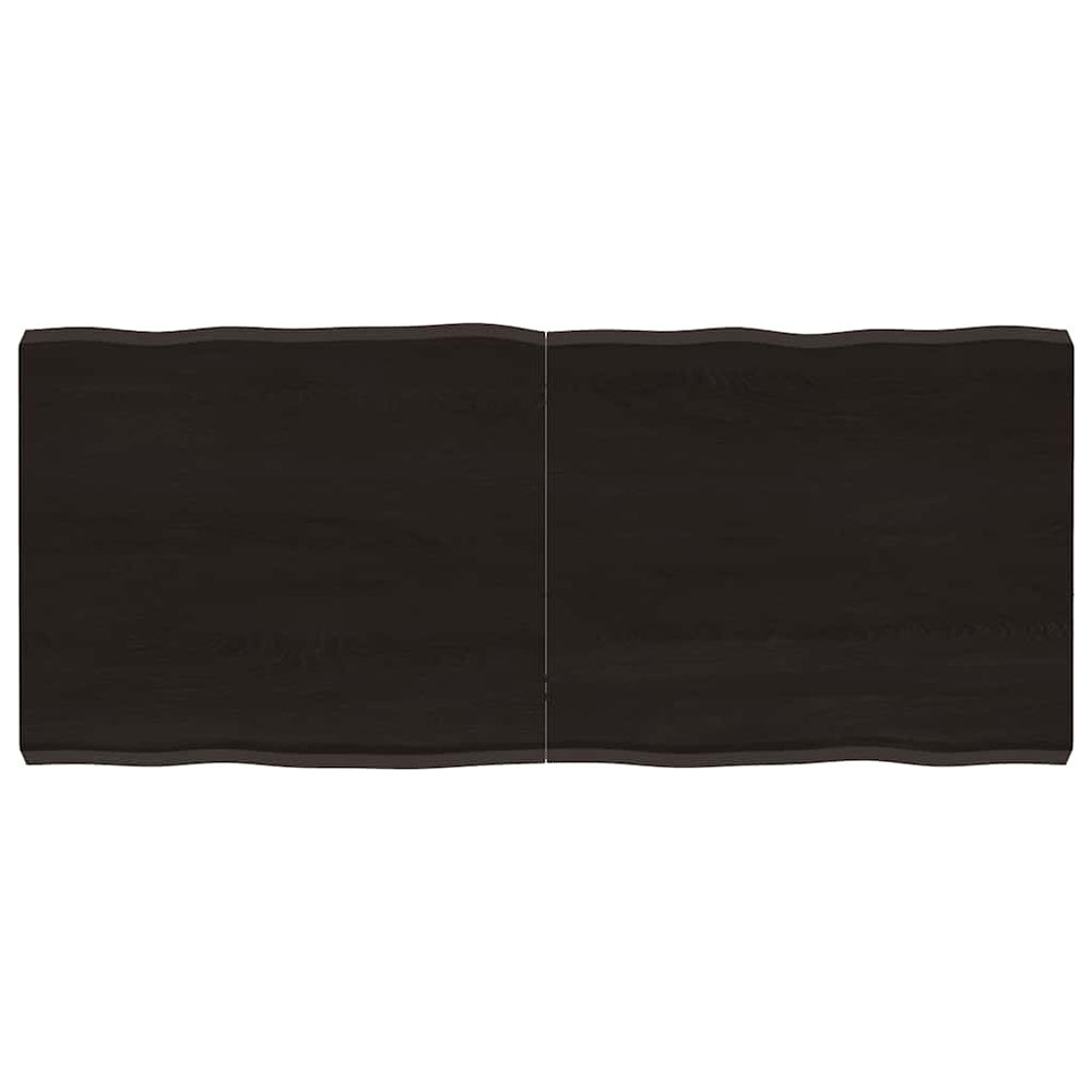 vidaXL Tabletop 140x60x(2-6) cm Solid Wood Live Edge Treated