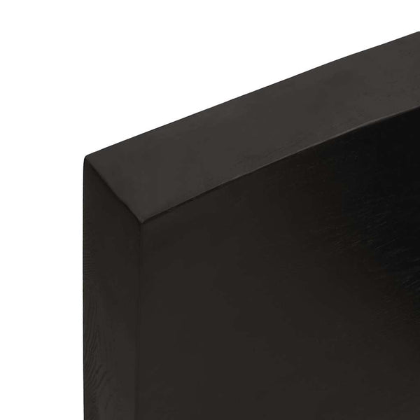 Massivholz Tischplatte 140x60 cm mit Baumkante