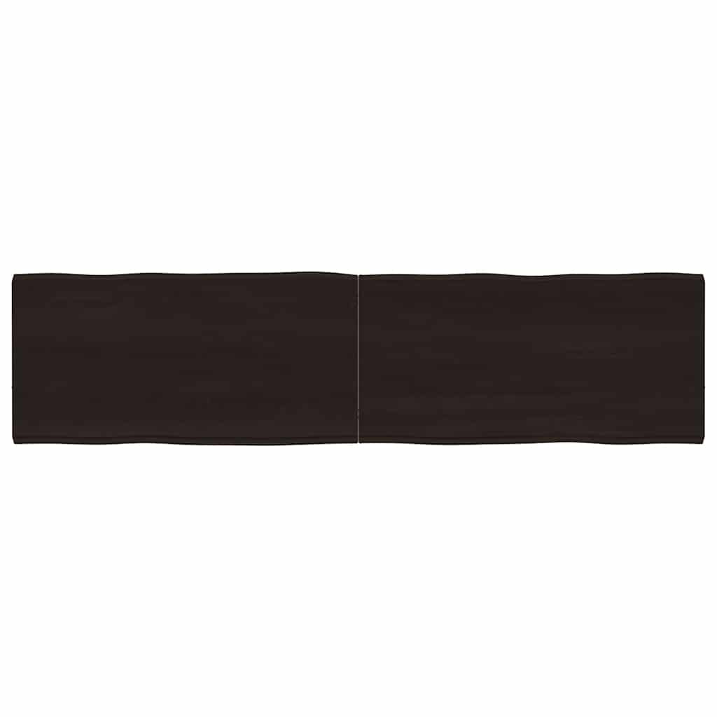 Massivholz Tischplatte 160x40 cm Baumkante