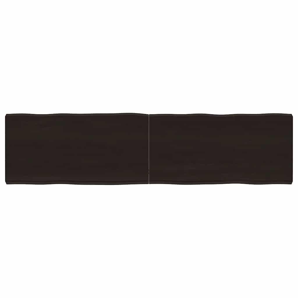 Massivholz Tischplatte 160x40 cm Baumkante